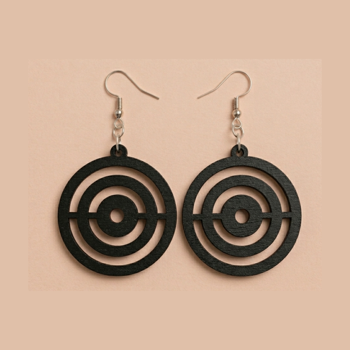 Adinkrahene Wood Adinkra Earrings