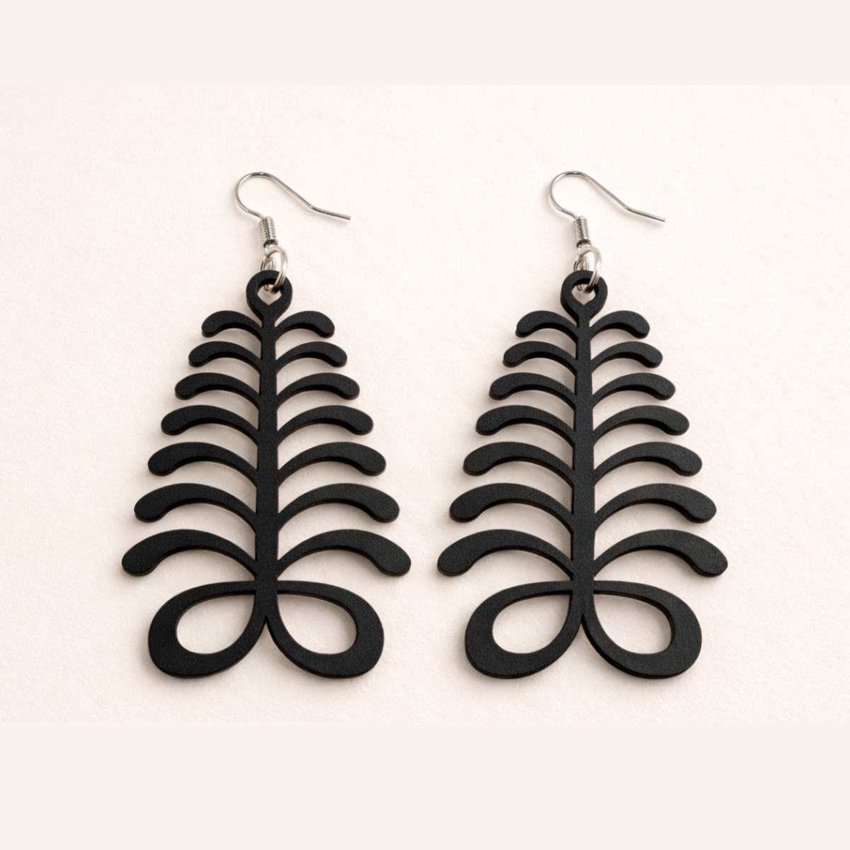 Aya Adinkra Wood Adinkra Earrings