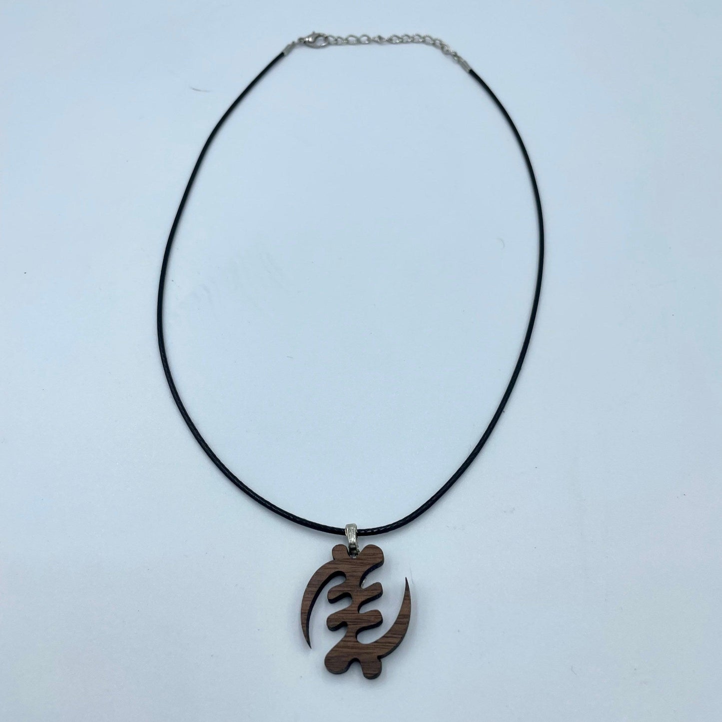 Gye Nyame Necklace - Wood Charm