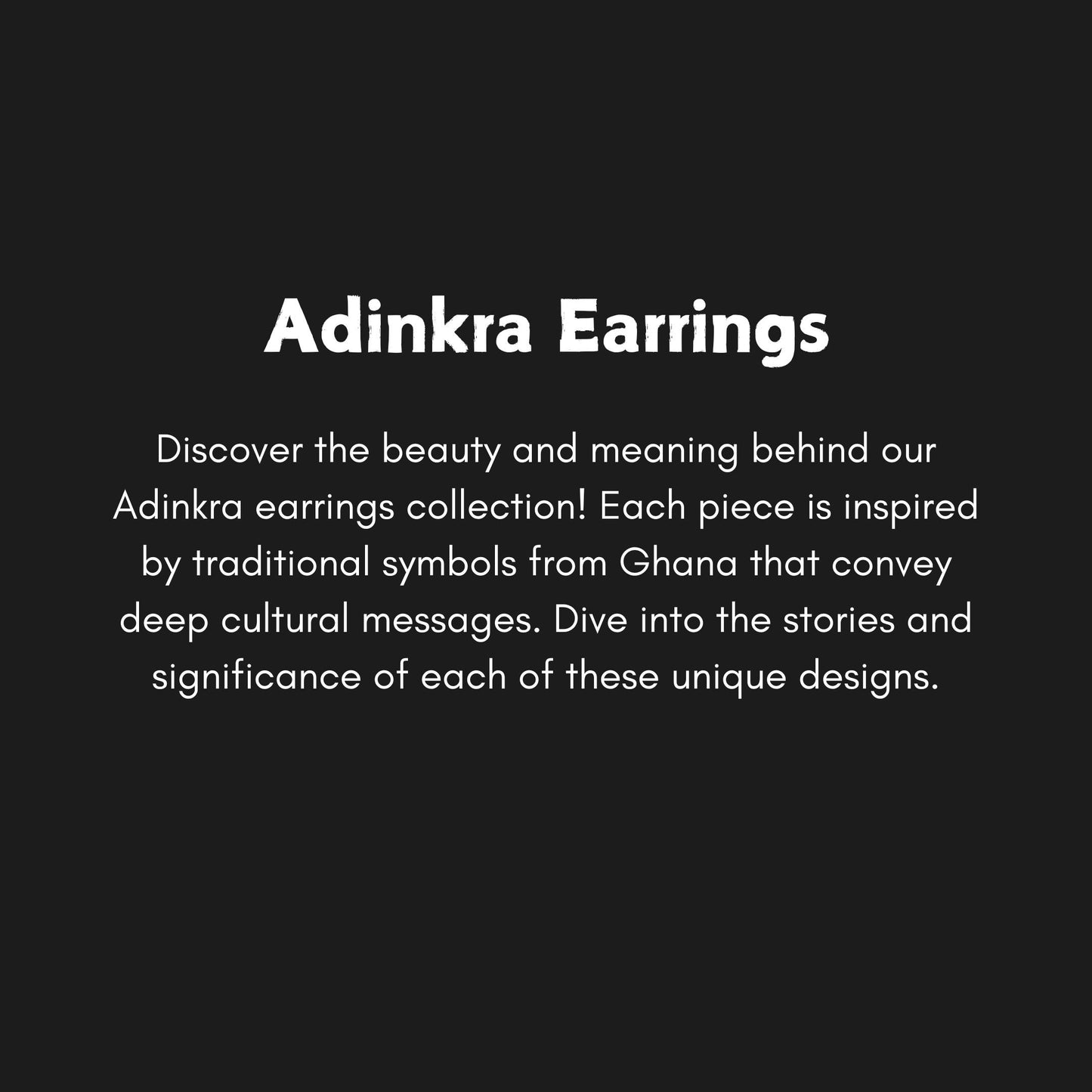 Dwennimmen Wood Adinkra Earrings