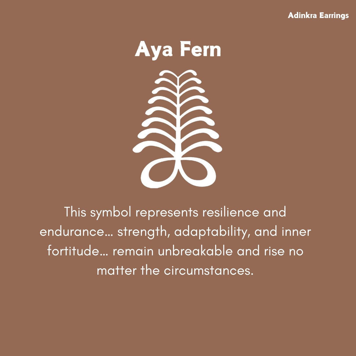 Aya Adinkra Wood Adinkra Earrings