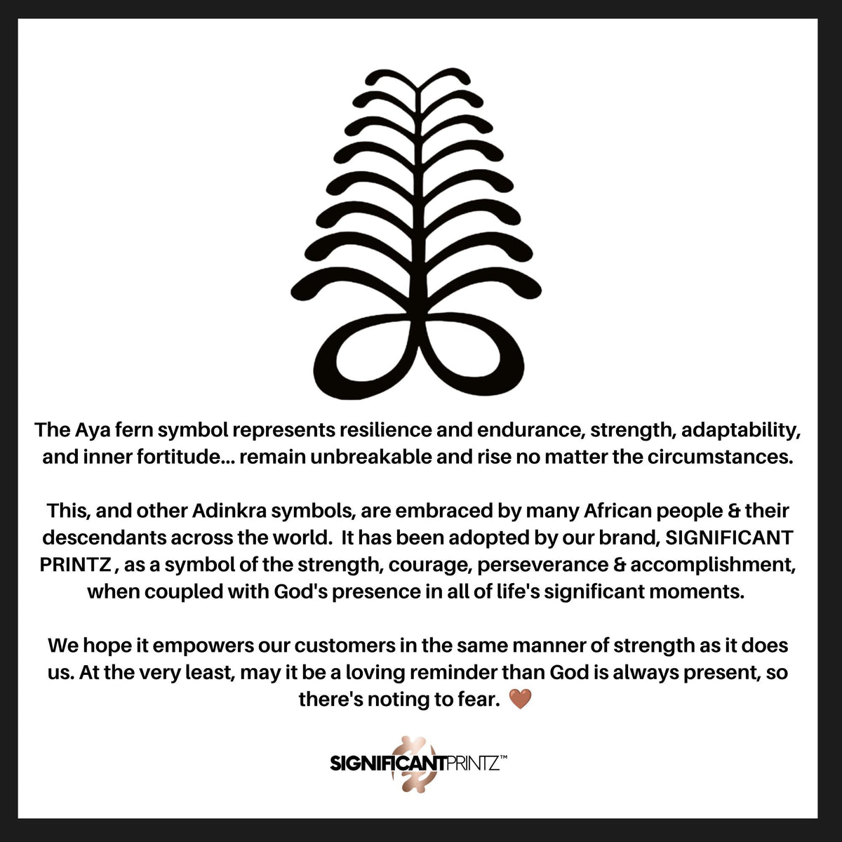 Aya Fern Adinkra Wood Necklace