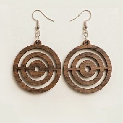 Adinkrahene Wood Adinkra Earrings