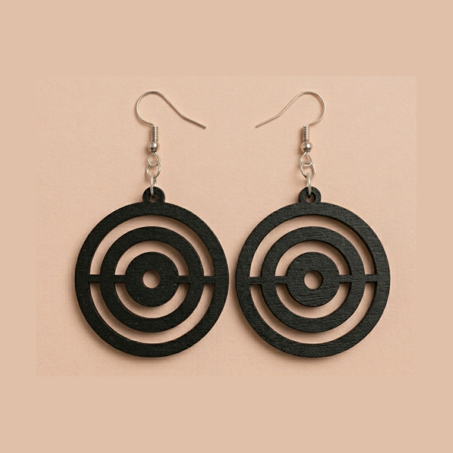 Adinkrahene Wood Adinkra Earrings