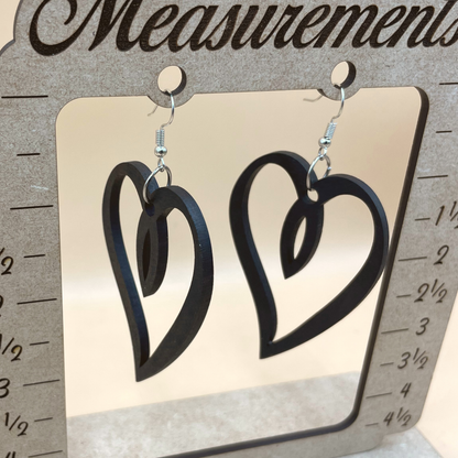 Open Heart Statement Earrings