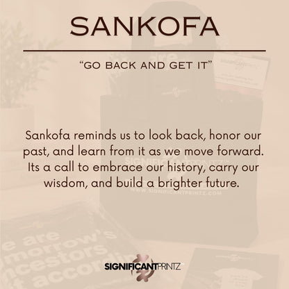 Sankofa Wood Earrings | Adinkra Symbol Studs, Walnut, Sterling Silver