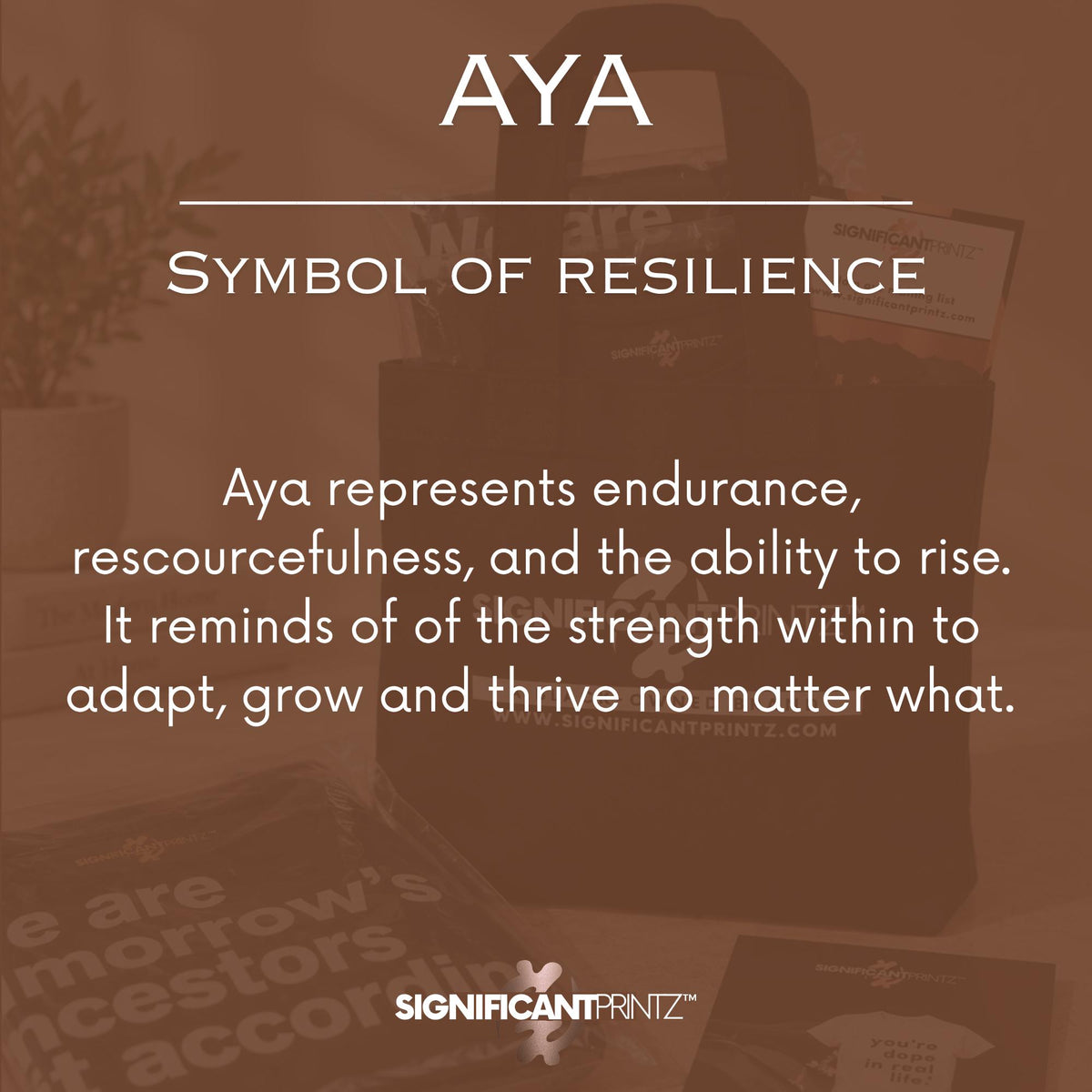 Aya Adinkra Stud Earrings, Walnut Wood, Sterling Silver Posts