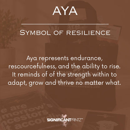 Aya Adinkra Stud Earrings, Walnut Wood, Sterling Silver Posts
