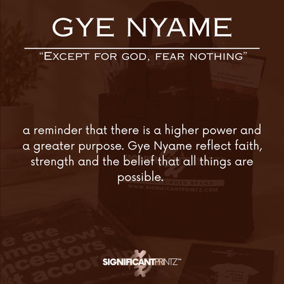 Gye Nyame Wood Earrings, Adinkra Faith Symbol, Stained Walnut