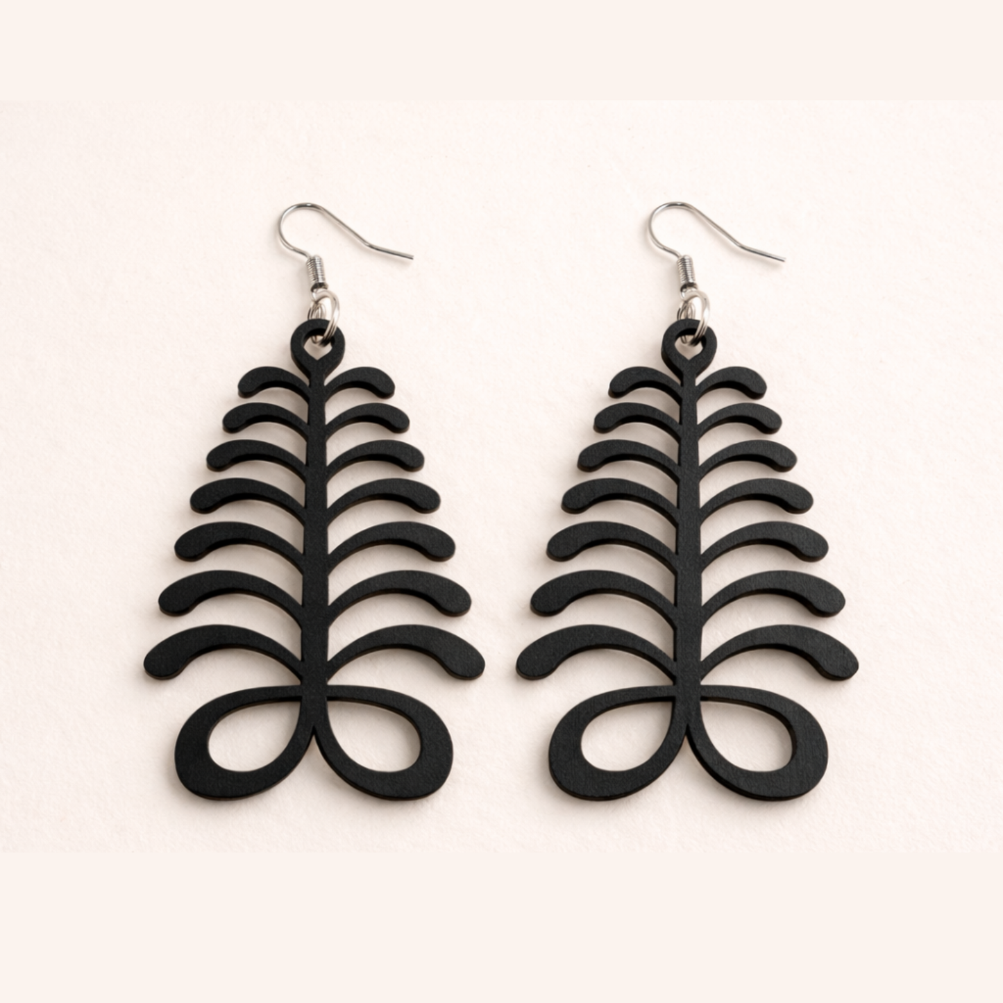Aya Adinkra Wood Adinkra Earrings