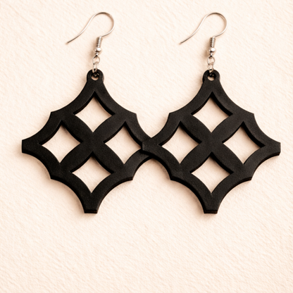 Eban Wood Adinkra Earrings