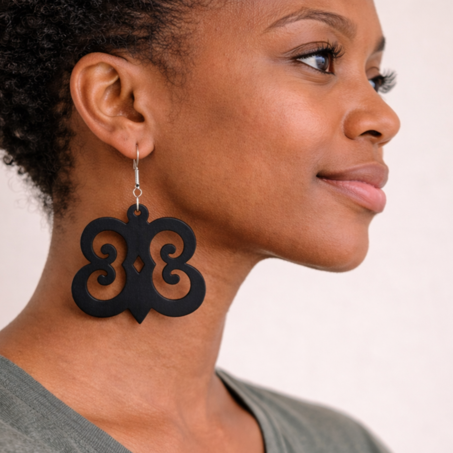 Hye Won Hye Wood Adinkra Earrings