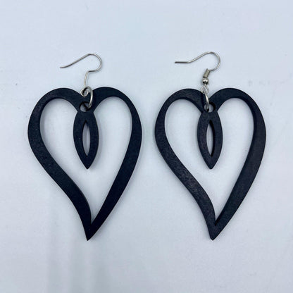 Open Heart Statement Earrings