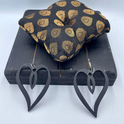 Open Heart Statement Earrings