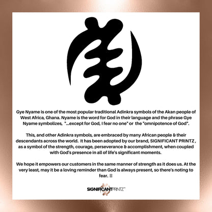 Gye Nyame Wood Adinkra Earrings