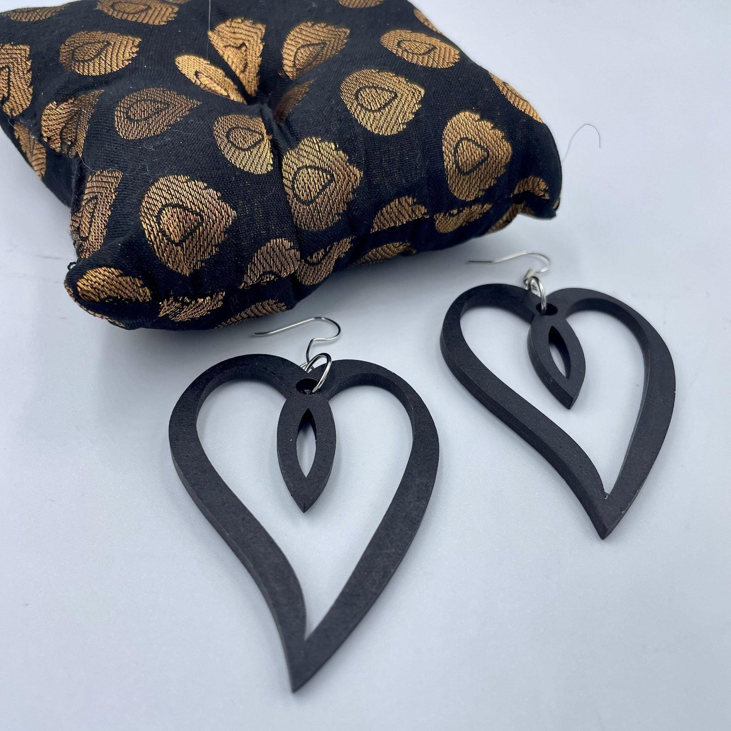 Open Heart Statement Earrings