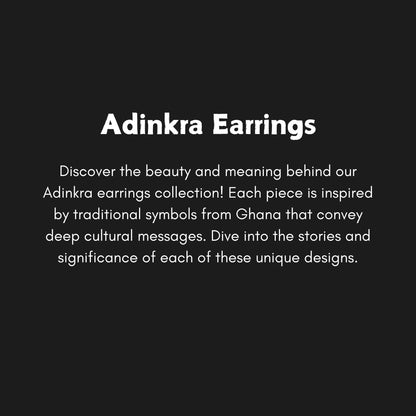 Aya Adinkra Wood Adinkra Earrings
