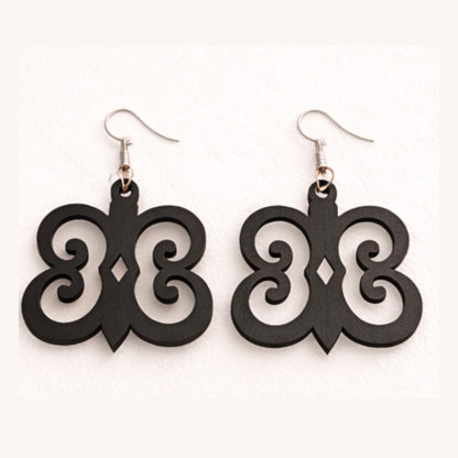 Hye Won Hye Wood Adinkra Earrings