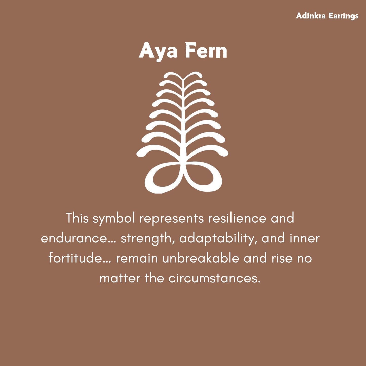 Aya Adinkra Wood Adinkra Earrings