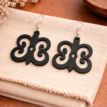 Hye Won Hye Wood Adinkra Earrings
