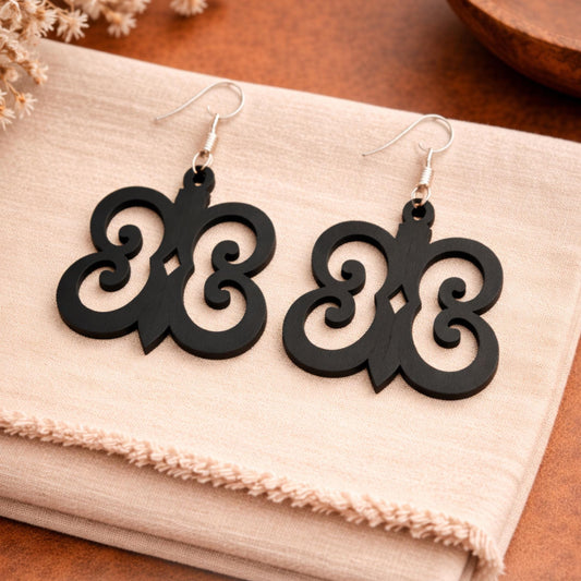 Hye Won Hye Wood Adinkra Earrings