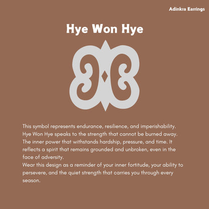 Hye Won Hye Wood Adinkra Earrings