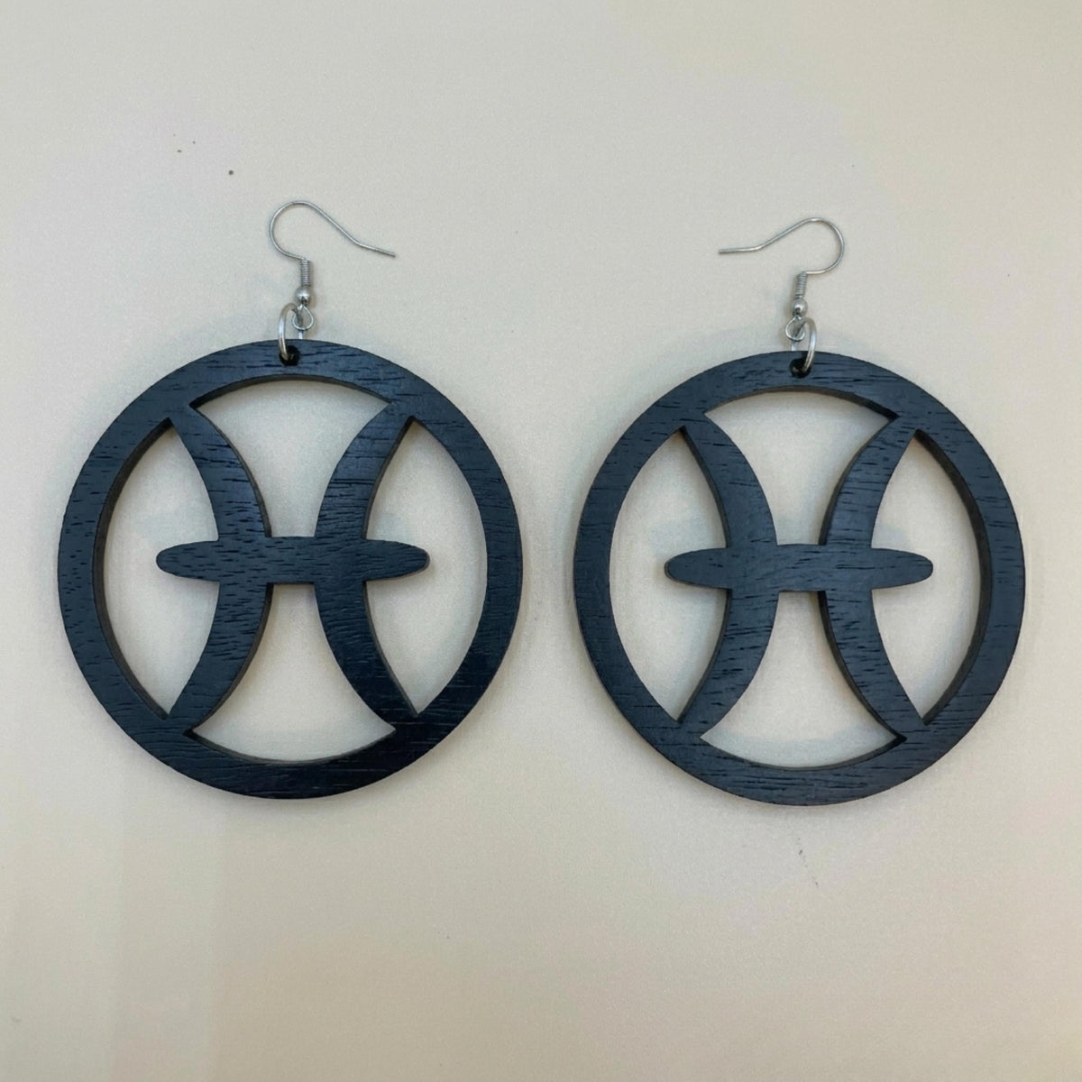 Wooden Zodiac Earrings