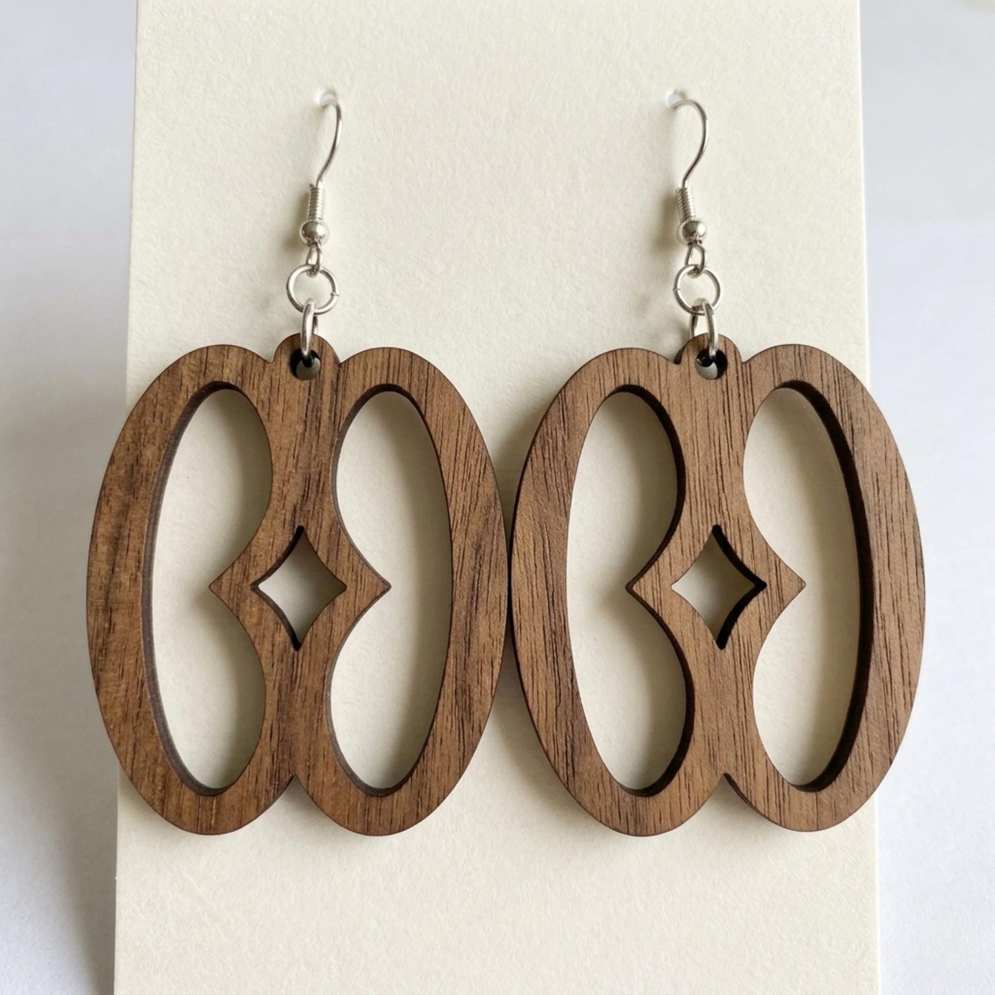 Nyame Biribi Wo Soro Wood Adinkra Earrings