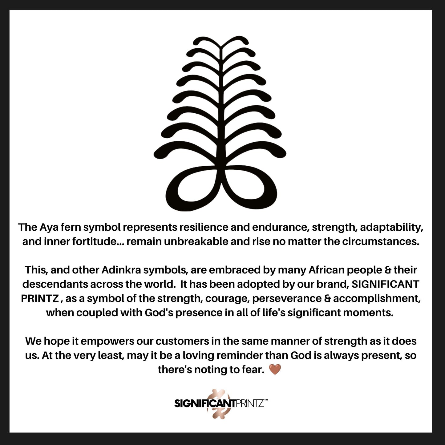 Aya Fern Adinkra Wood Necklace