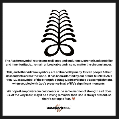 Aya Fern Adinkra Wood Necklace