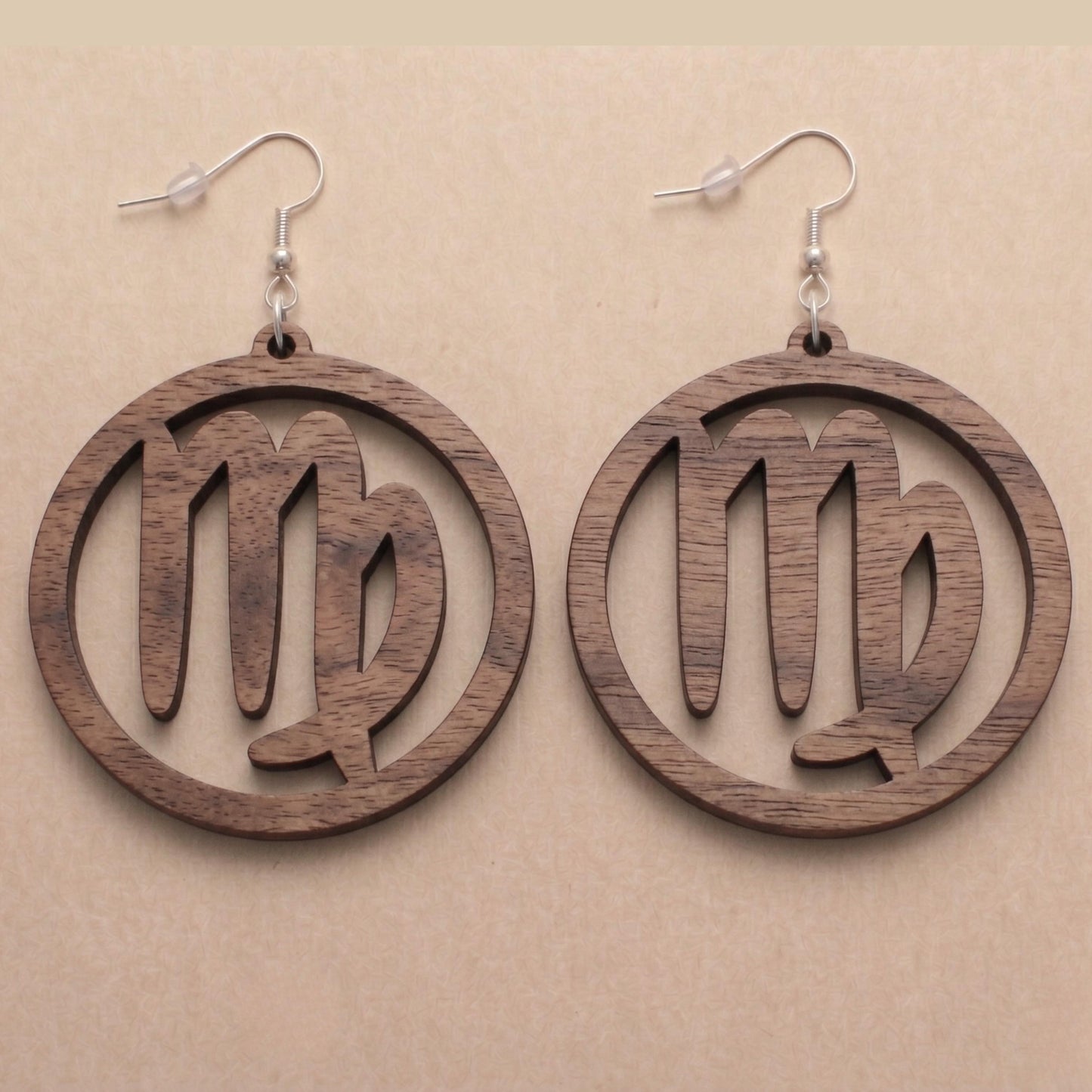 Virgo Wooden Earrings